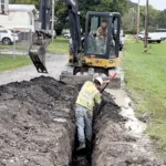 Gas Main in Crystal Springs